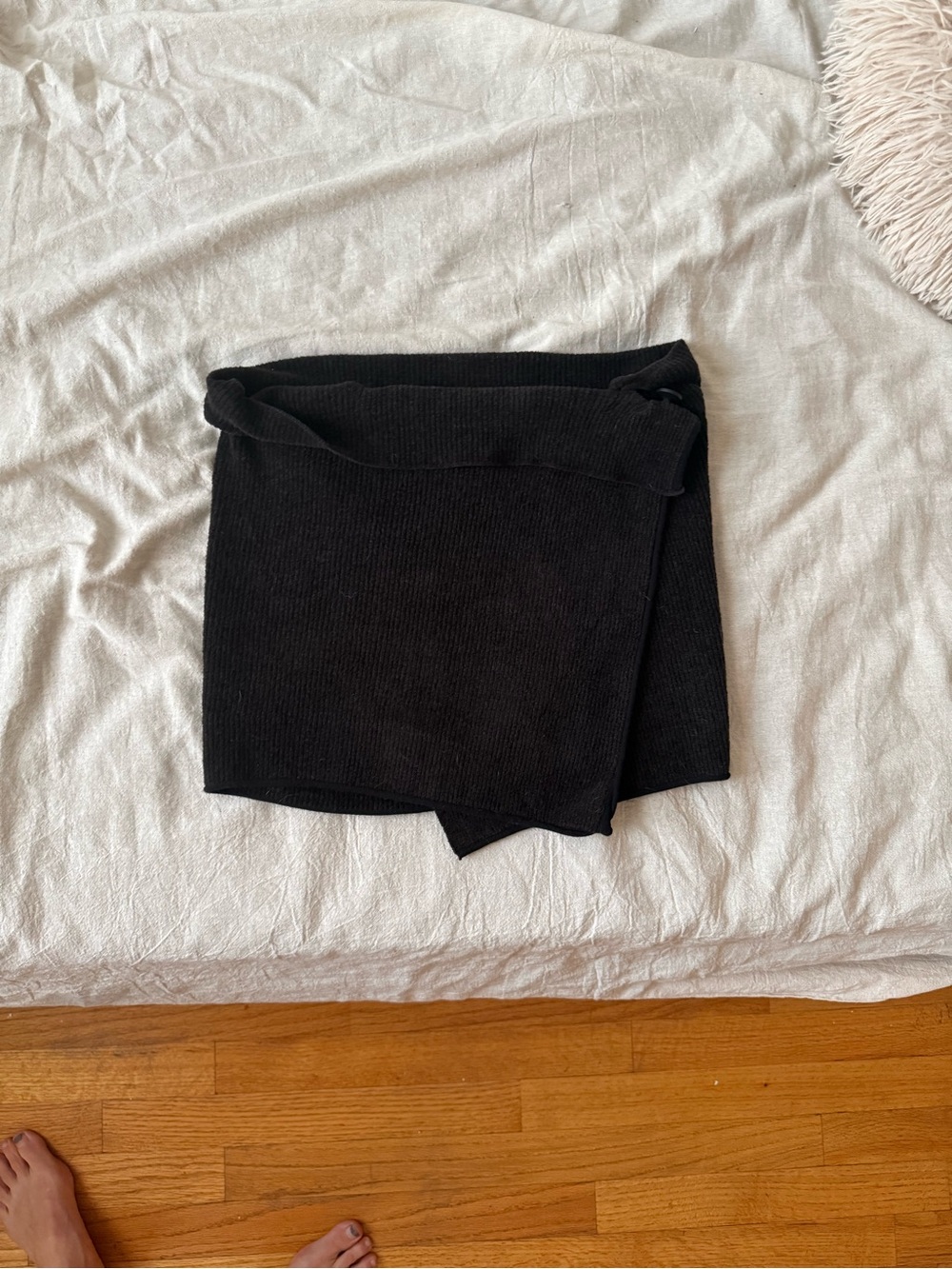 Jacquemus Bagnu Black Asymmetric Mini Skirt - Picture 7 of 8